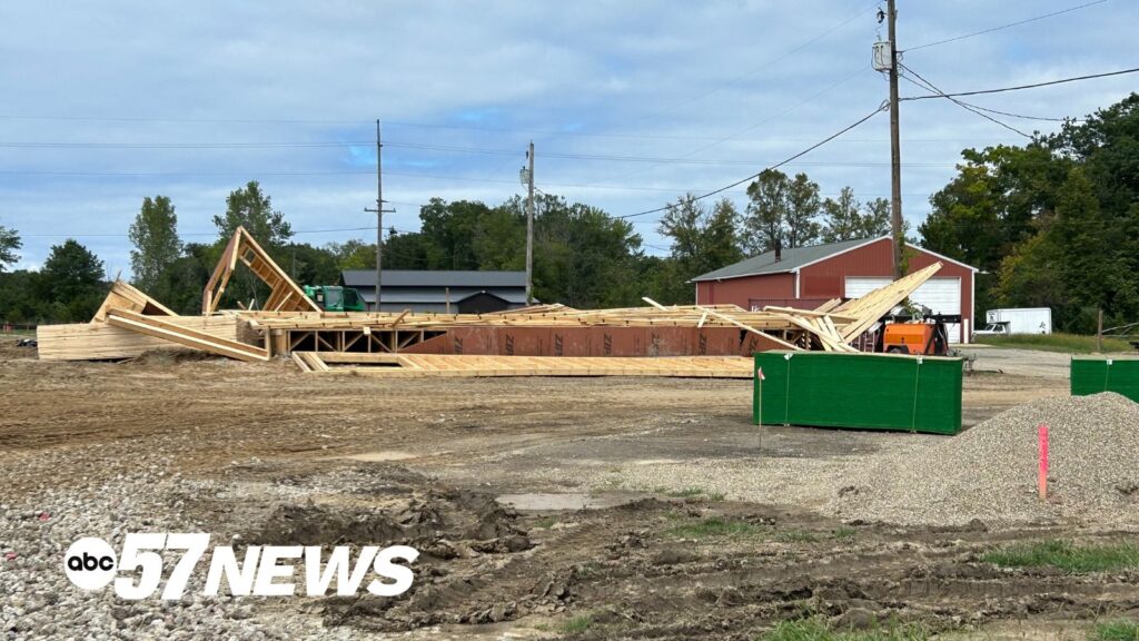 Marijuana dispensary collapses while under construction